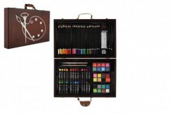 Set de peinture - Art box creative set 79pcs in wooden case in foil