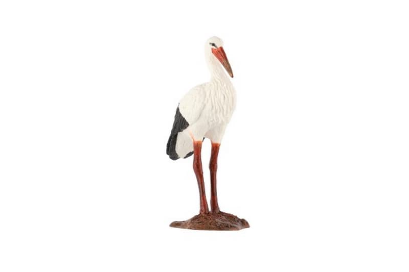 Bocian biały zootechniczny plastikowy 9cm