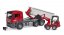 Bruder 3767 Truck MAN TGS z kontenerem rolkowym i Schäffer Hoflader 2630