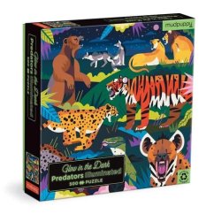 Mudpuppy Puzzle Predators - 500 pièces phosphorescentes