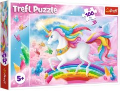 Trefl Puzzle V křišťálovém světě jednorožce 100 dílků 41x27,5cm