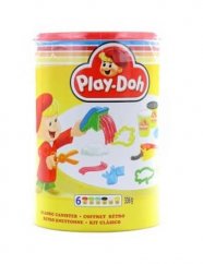 Bote de Play-doh con bloques para modelar y construir