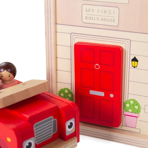 Bigjigs Toys Casa plegable con accesorios