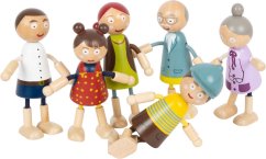 Malé drevené figúrky na nohách Family