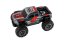 Auto RC pick up terénní plast 25cm 2,4GHZ na baterie šedo-červený v krabici