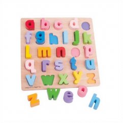 Bigjigs Baby Casse-tête en bois Alphabet Lettres minuscules
