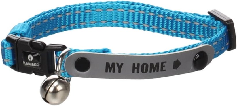 Flamingo Jaggo Obojek pro kočky modrý