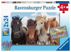 Ravensburger Puzzle 2x24 dielikov Fotografie koní