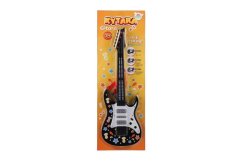 Plastikowa gitara 53 cm z paskiem