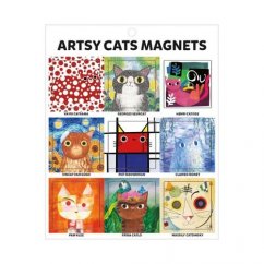 Mudpuppy Art Cats - magneți 9 buc.