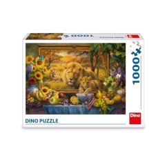 Dino Puzzle z obrazka: lwy 1000 elementów