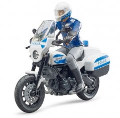 Bruder 62731 BWORLD Motocicletă de poliție Ducati Scrambler cu figurină