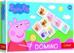 Papierové domino Peppa Pig 21 kariet stolová hra v krabici 21x14x4cm