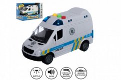 Mașină de poliție dubă de plastic 15cm