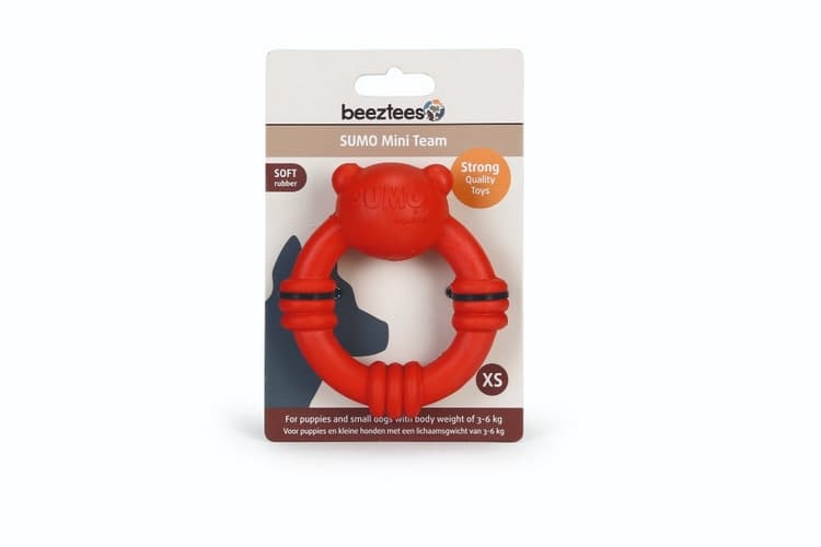 Beeztees Hračka Sumo Mini Team červený 9,5X10,5cm