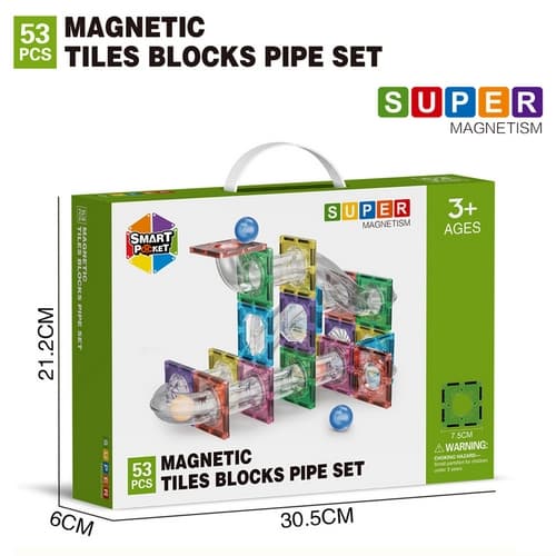 Magnetická stavebnice Kuličkodráha 53 ks