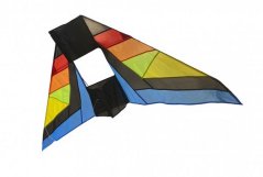 Latawiec delta z nylonu 183 x 81 cm kolorowy