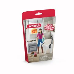Schleich 81470 Baker macskával és kiegészítőkkel