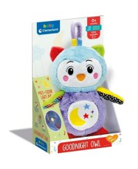 Clemmy baby - Hibou en peluche interactif avec veilleuse et sons