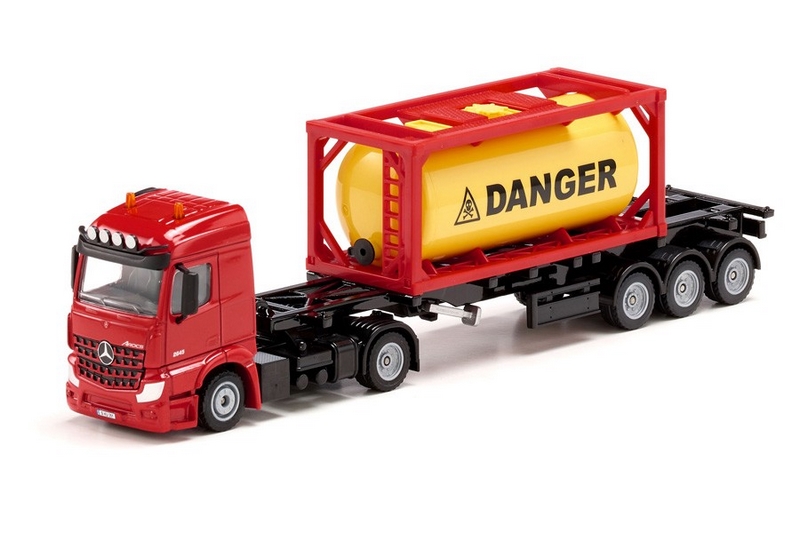 SIKU Super 3922 - Mercedes-Benz LKW tartálykocsival 1"50
