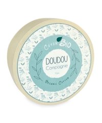 Zestaw upominkowy Doudou - Pluszowy króliczek ecru z różowym kocykiem z bawełny organicznej 22 cm