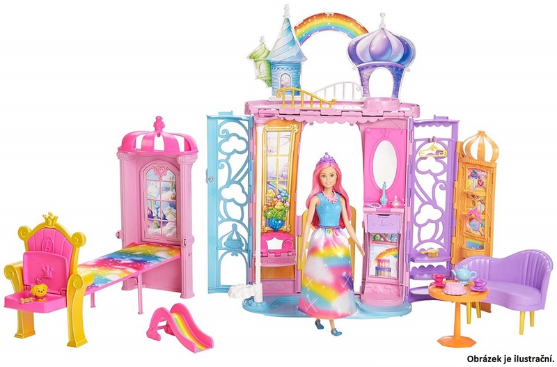 Château arc-en-ciel Barbie