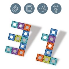 Jeu de construction magnétique 98 pièces