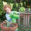 Bigjigs Toys Set d'outils de jardinage dans un sac en toile vert