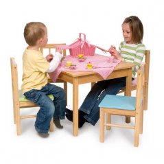Bigjigs Toys Masă de joacă din lemn pentru copii