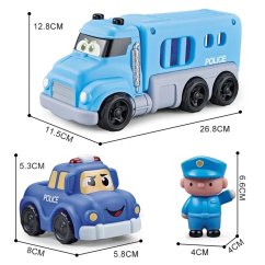 Camion de poliție cu mașini Bavytoy
