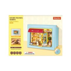 Puzzle 3D din lemn RoboTime într-o ramă Brutărie