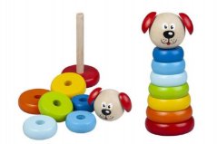 Pirámide de madera para perros 8pcs 15cm en caja 1+