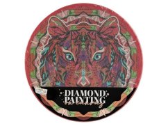 Diamantové malování mandala - lev průměr 30cm