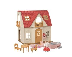 Sylvanian Families Casă de bază cu acoperiș roșu nou