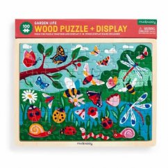 Mudpuppy Drewniane puzzle Życie w ogrodzie 100 elementów
