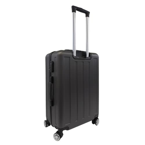 Bavy Cestovní kufr skořepinový 24" Stripes Dark grey