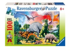 RAVENSBURGER-Dinosaurios 100 XXL - puzzle