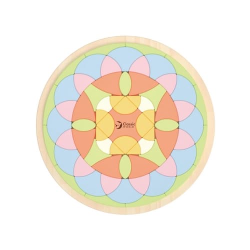 Dřevěná vkládačka Mandala