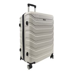 Bavy Valiză de călătorie cu carcasă rigidă 28" Ribs White