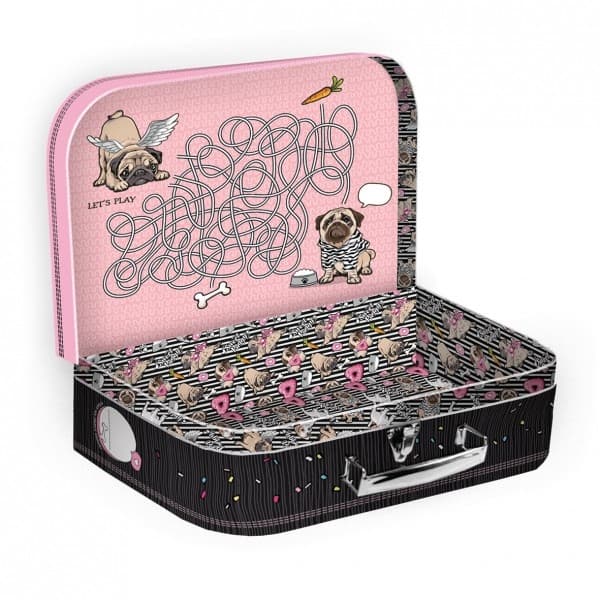 Sweet Puggy valiză școlară / valiză în folie de aluminiu