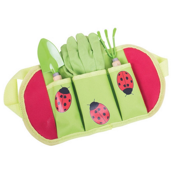 Bigjigs Toys Herramientas de jardín Ladybug