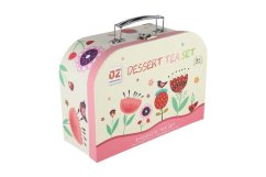 Čajová sada nádobí plech v kufříku