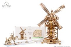 Rompecabezas mecánico de madera Ugears Windmill 3D