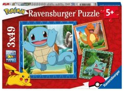 Puzzle Ravensburger Libera a los Pokémon 3x49 piezas