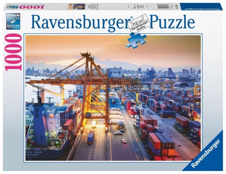 Puzzle Ravensburger Porto di Amburgo 1000 pezzi