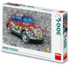 Dino Puzzle Pintado VW Escarabajo 500 piezas