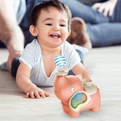 Éléphant rose interactif