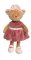 Bukowski BABY MELI medvěd růžové šaty (15 cm)