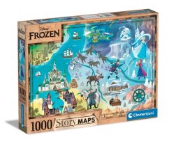 Puzzle 1000 piese Harta Disney - Frozen