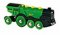 Brio 33593 Locomotivă electrică masivă verde cu lumini electrice